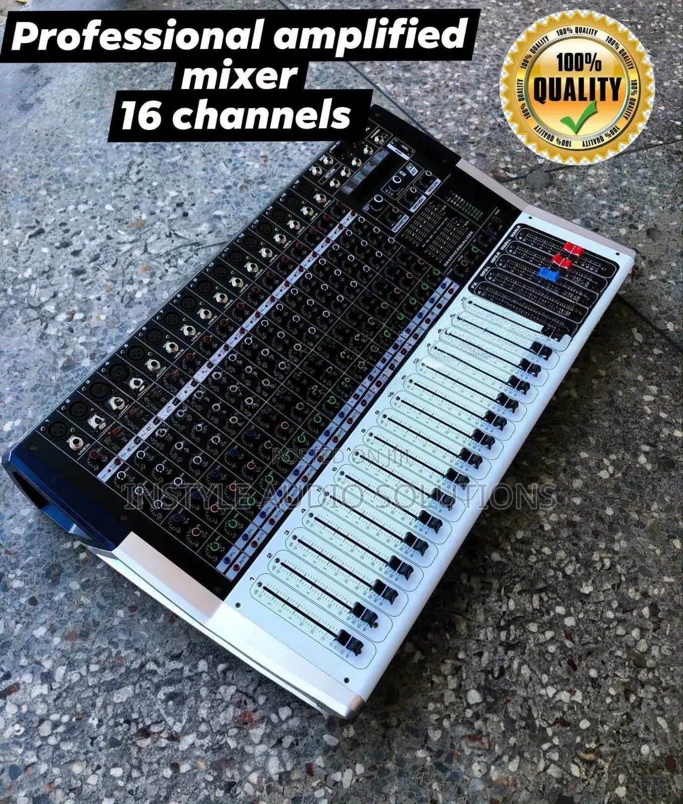 16 Channels Pro Powered Mixer USB Bluetooth Enabled 1500W X 2 Output