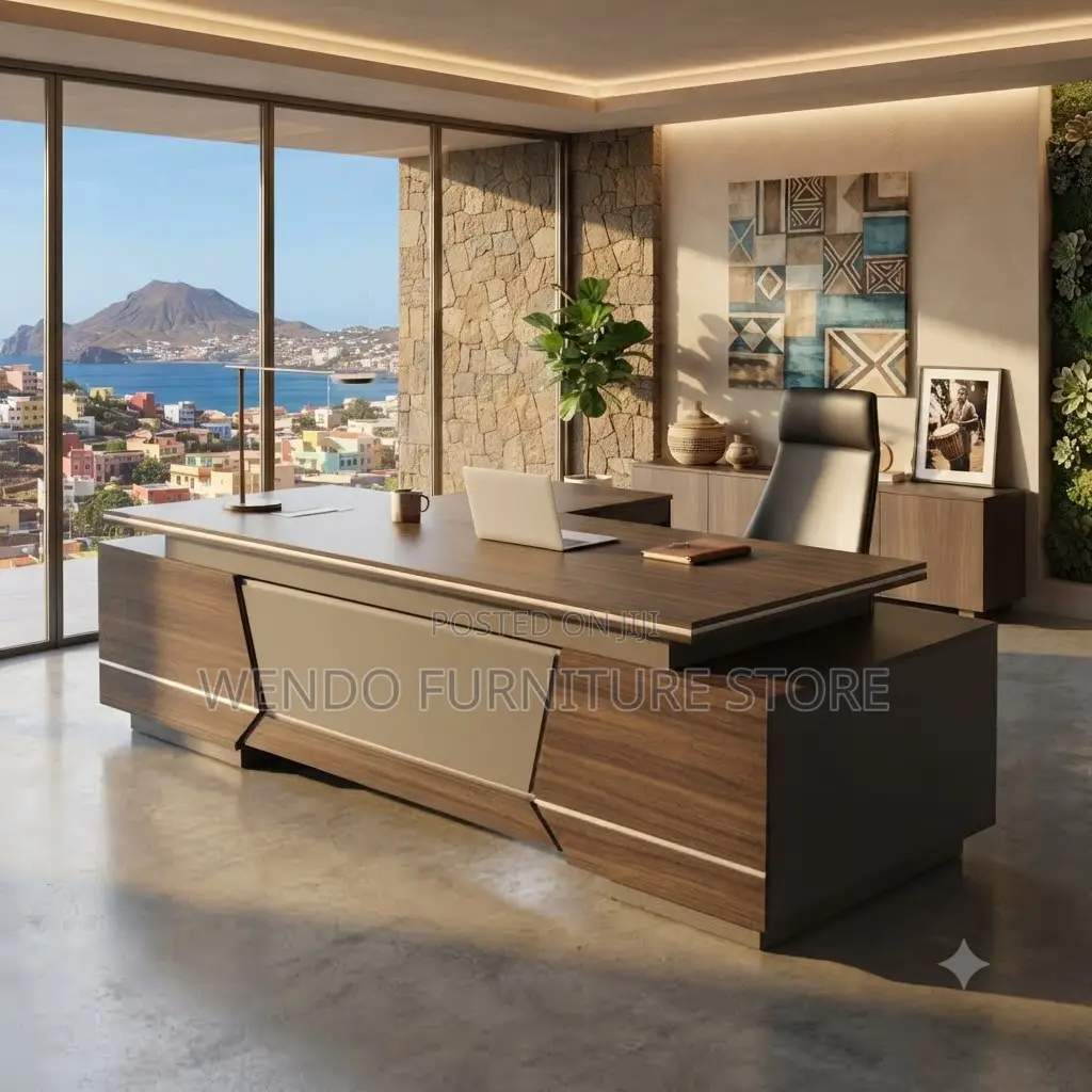 Office Desk; 1.8 Meters Executive L Figured Office Desk