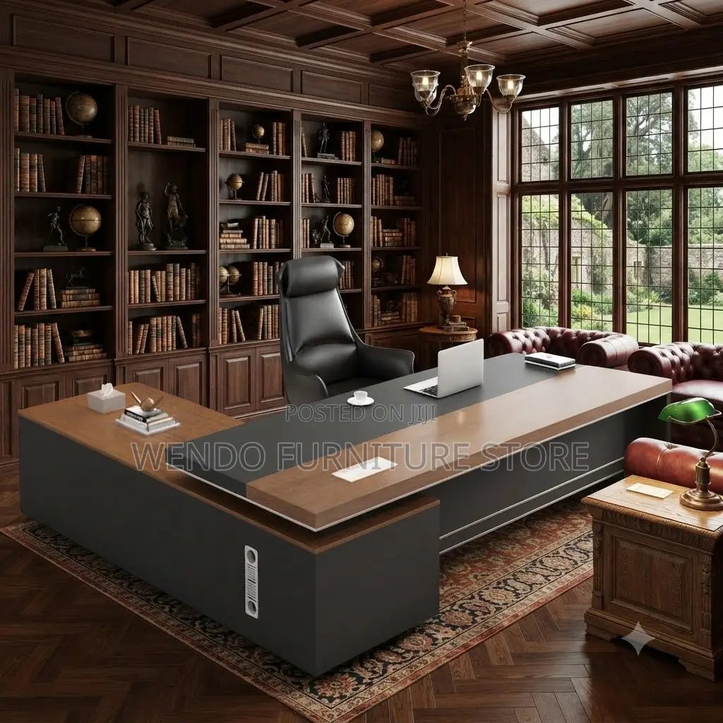 Office Desk; 1.8 Meters Executive L Figured Office Desk