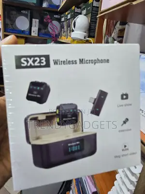SX23 Dual Wireless Mic With Charging Case Noise Reduction