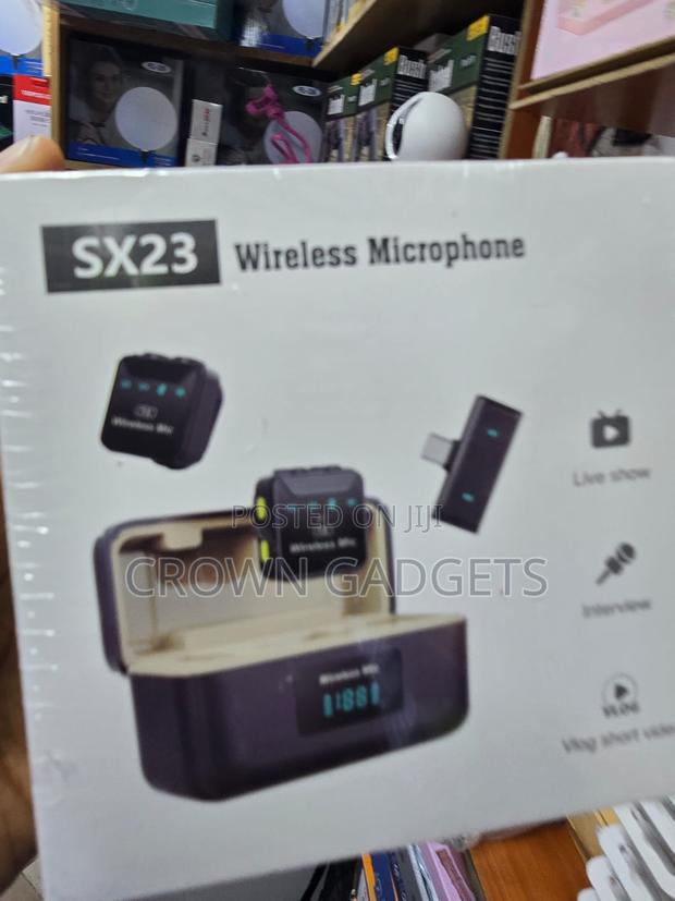 SX23 Dual Wireless Mic With Charging Case Noise Reduction - thumbnail 2