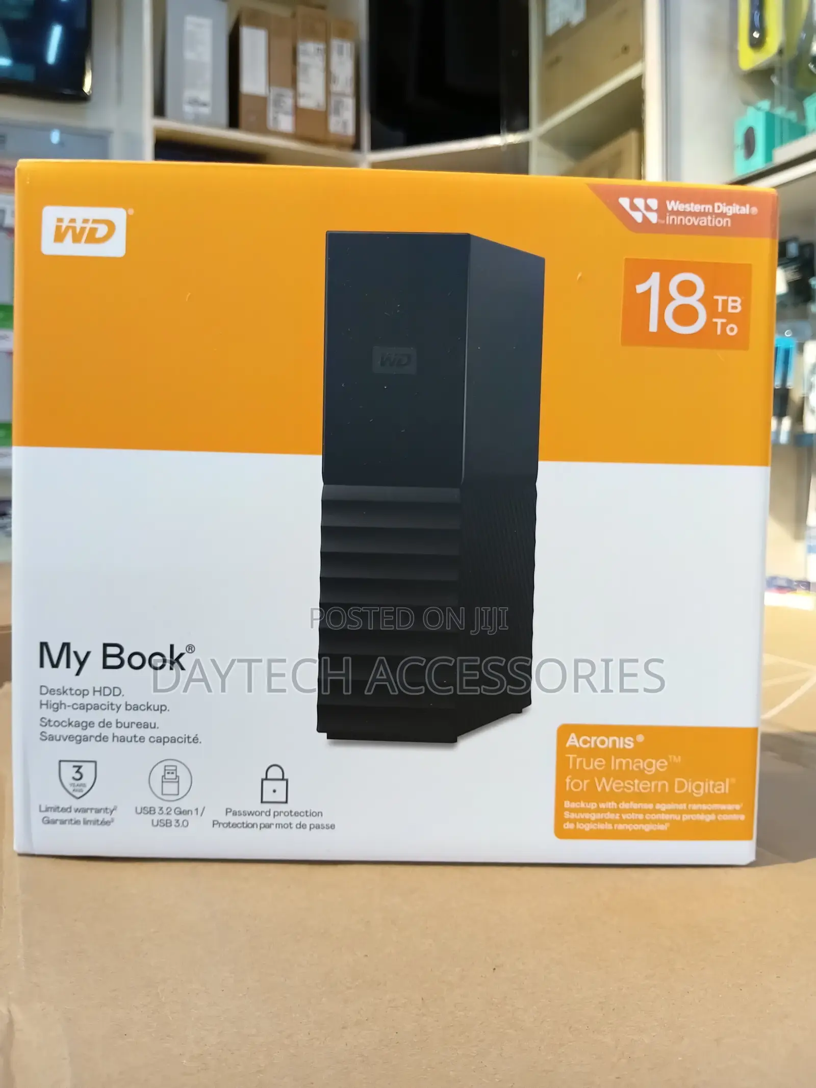 WD 18TB My Book Desktop External Hard Drive USB 3.0 - Black