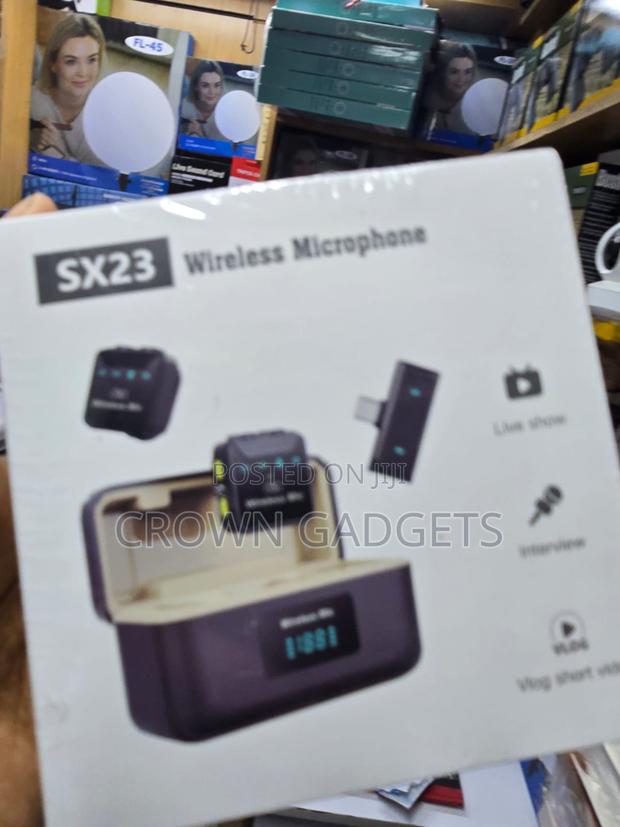 SX23 Wireless Clip-on Microphone for YouTube TikTok Podcast - thumbnail 2