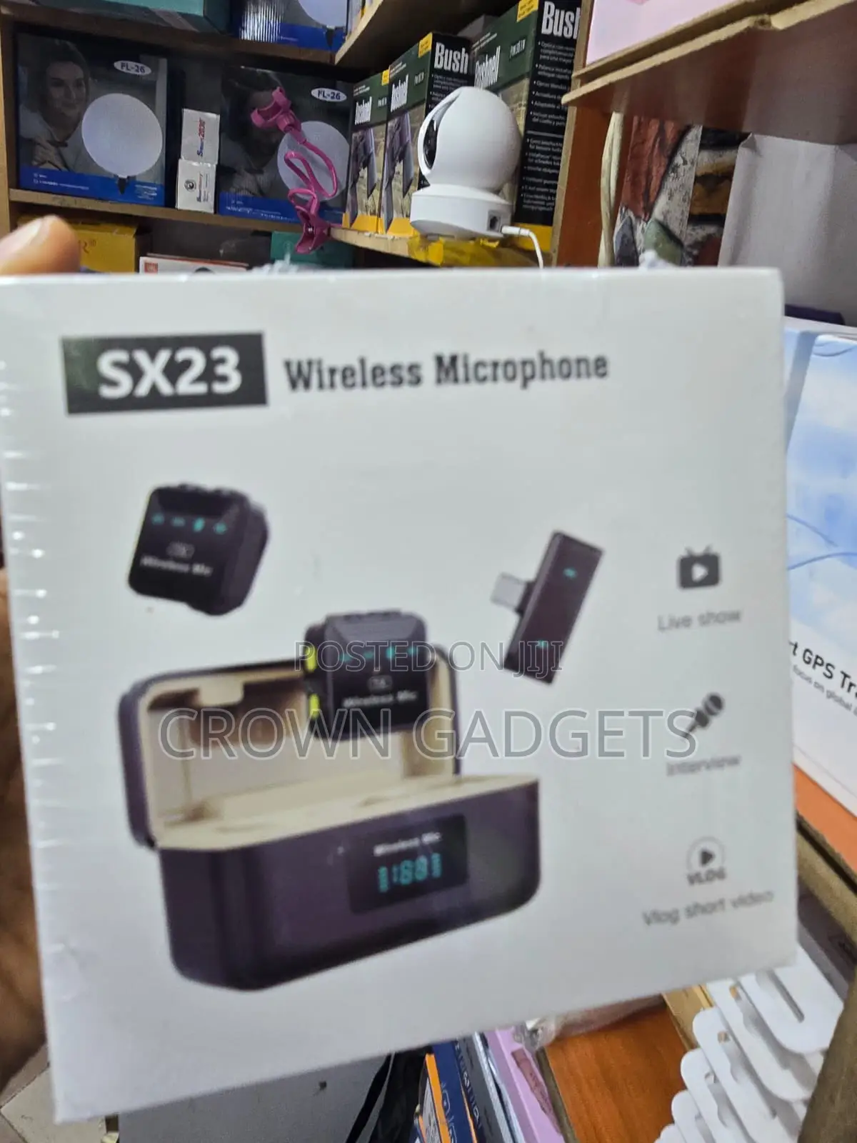 SX23 Wireless Clip-on Microphone for YouTube TikTok Podcast