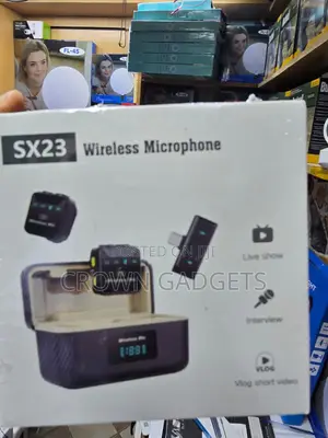 SX23 Rechargeable Wireless Microphone for Live Streaming