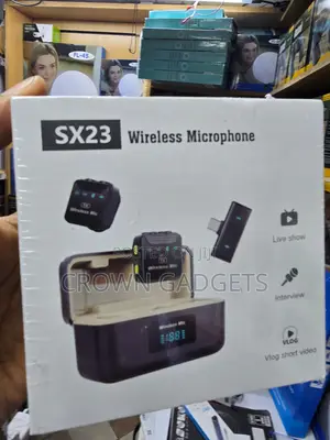 SX23 Professional Wireless Microphone Kit With Charging Case