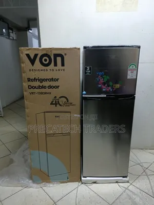 Von 138L Double Door Refrigerator – VRT-138DRHX