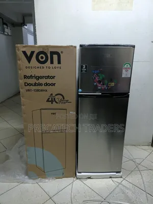Von 138 Litres Double Door Fridge – Energy Saving