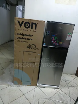 Von 138 Litres Double Door Fridge – Energy Saving