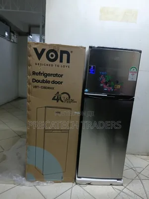 Brand New Von 138L Double Door Refrigerator