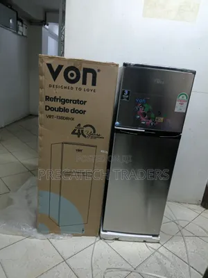 Brand New Von 138L Double Door Refrigerator