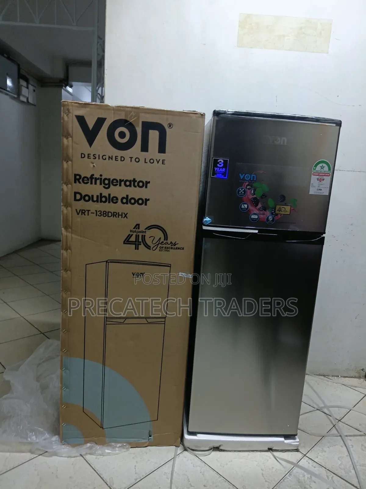 Von 138L Frost Refrigerator With Top Freezer