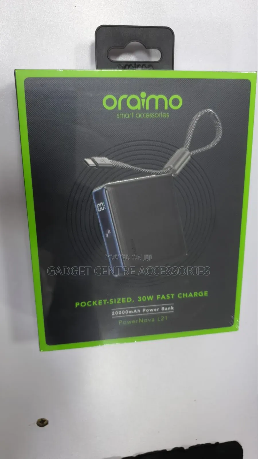 Oraimo Pocket Sized,30w Fast Charge 20000mah Power Bank