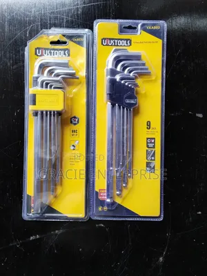 9 Piece Flat Head Hex Wrench Set (Long)