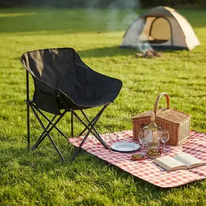 Home Chairs : Outdoor Foldable Portable Camping Chair