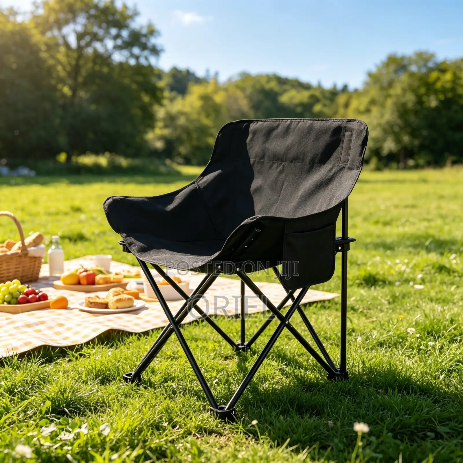 Home Chairs : Outdoor Foldable Portable Camping Chair