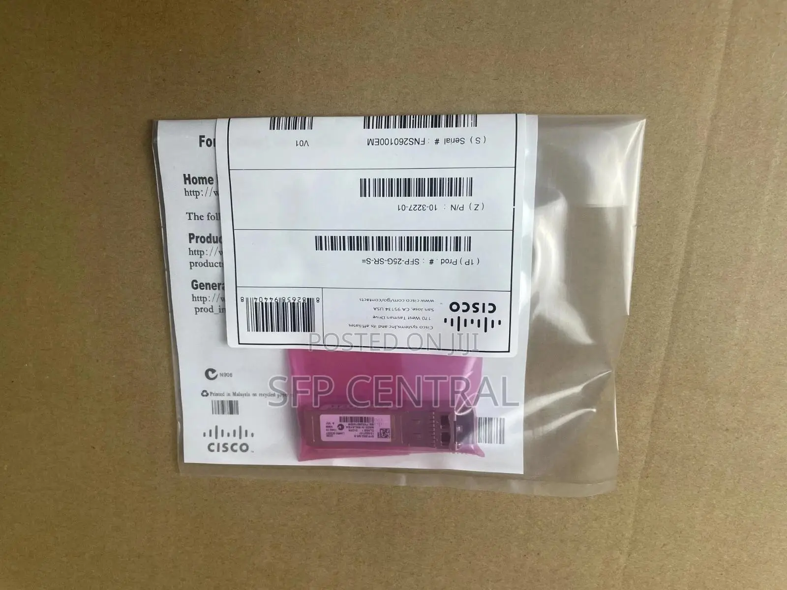 Cisco SFP-25G-SR-S SFP28 850nm 100m MMF LC Transceiver Module