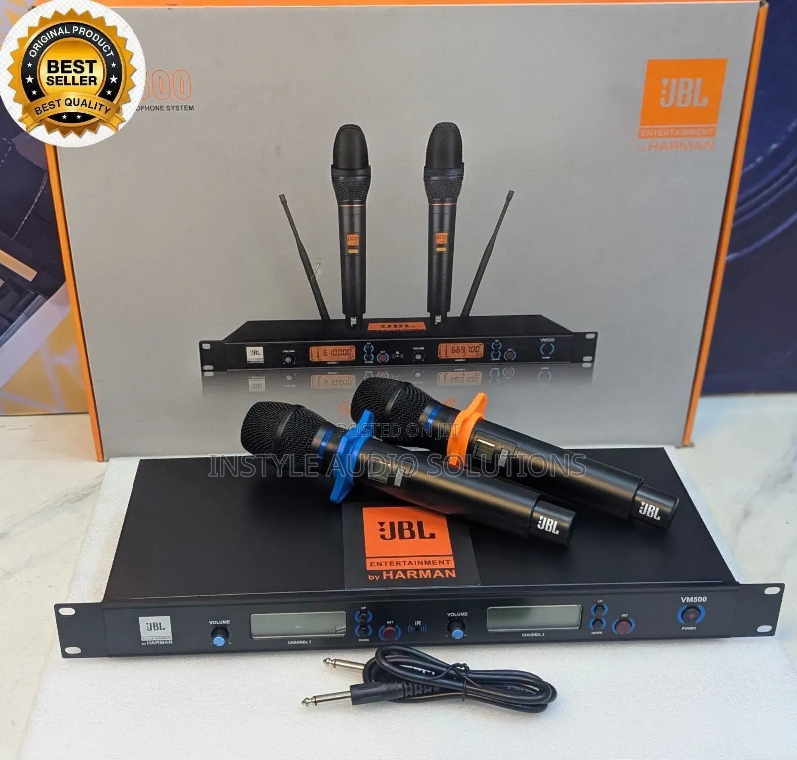 JBL Harman Vm500 Top Quality Wireless Microphone 200m Frequency Range