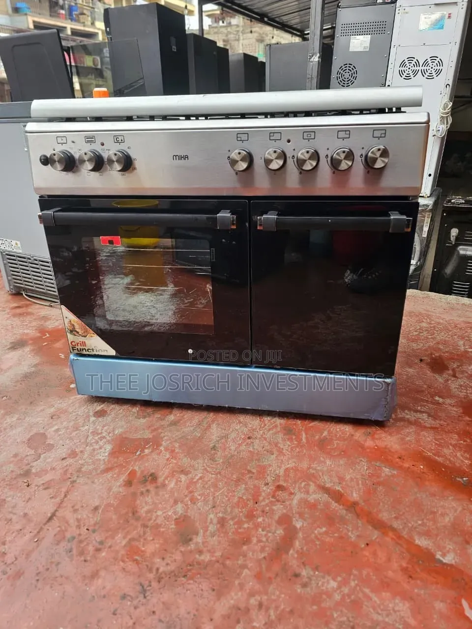 90*60 Mika Cooker 4+1 With Wok Burner Standing Cooker W