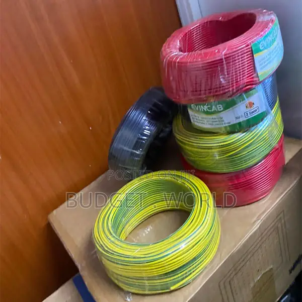 4.0mm Single Core Installation Cable – Red, Black Yellow