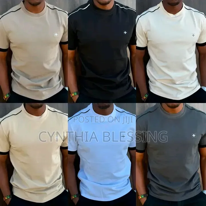 Round Neck Quality Tshirts Men Cotton