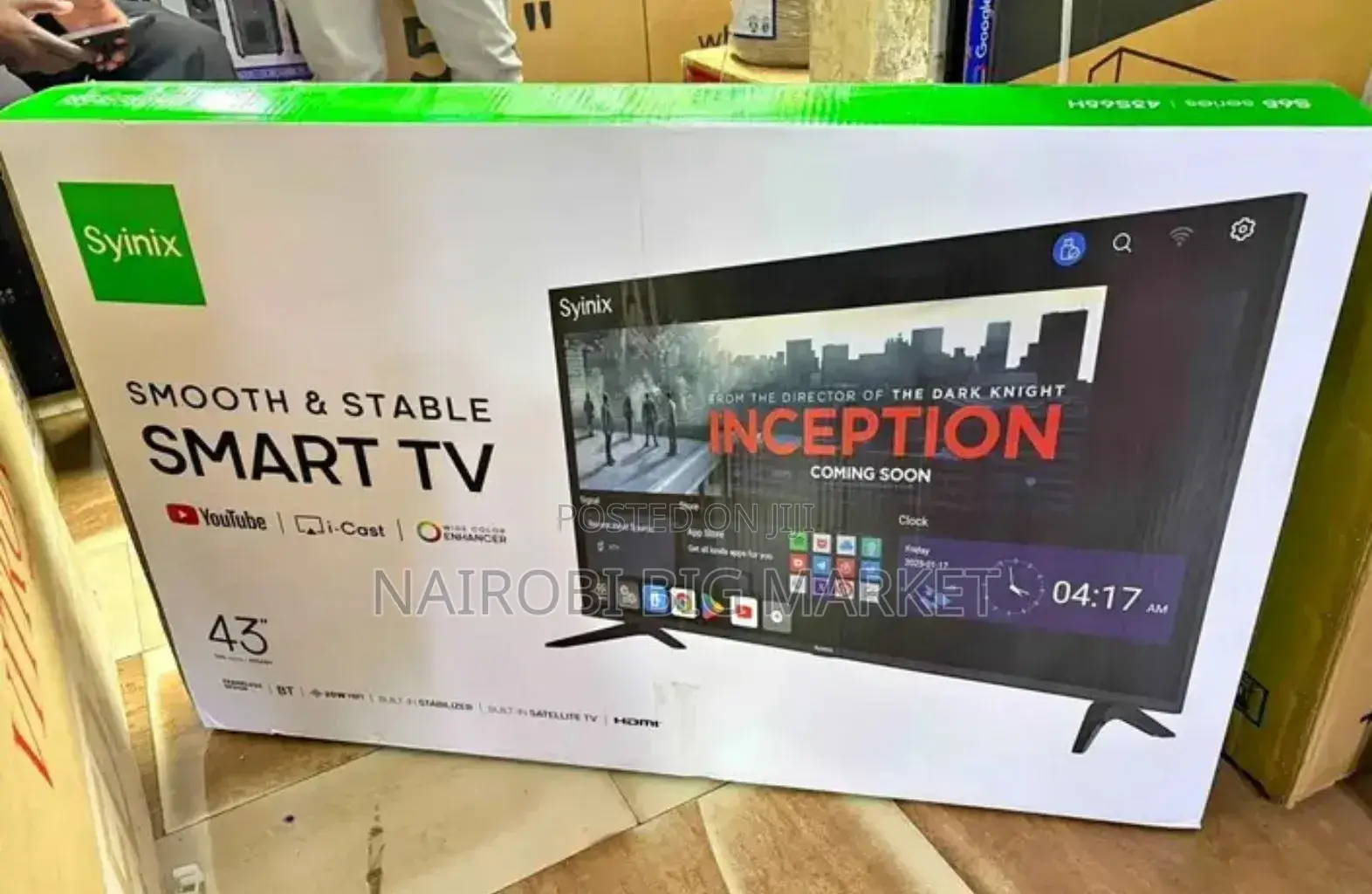Syinix 43inch Frameless Smart TV