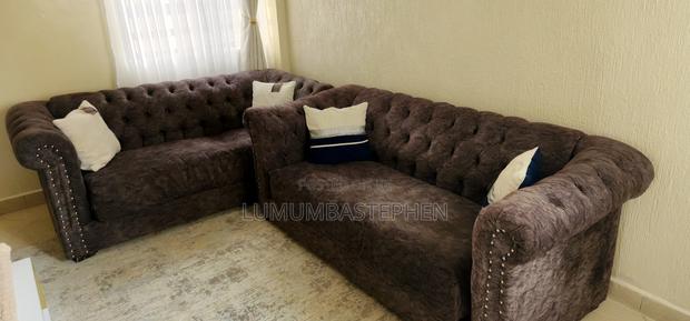 Two Three Seater Coaches Plus Coffee Table A - thumbnail 3