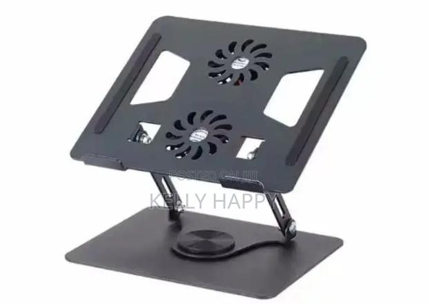 Laptop Stand Rotating With Fan Available