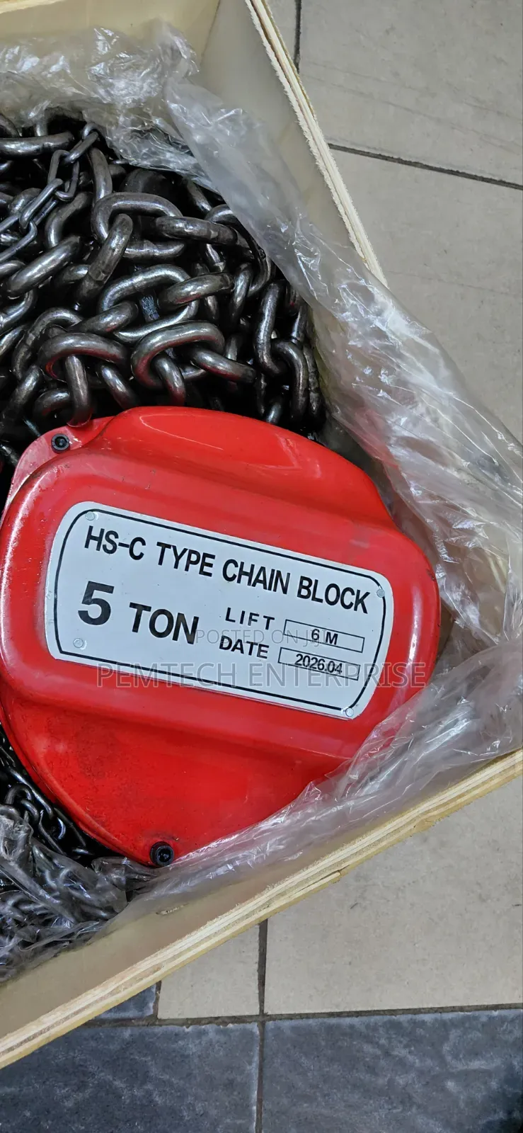 5-Ton Capacity HS-C Type Manual Chain Block