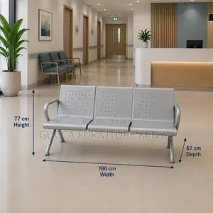 3-Link Non-Padded Waiting Bench.
