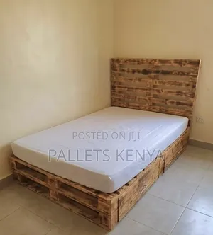 4×6 Pallet Bed With Drawers-Wooden Bed Frame.2c517