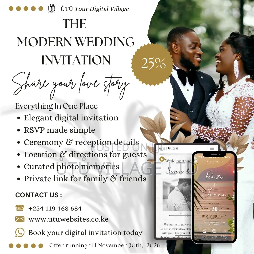 The Modern Digital Wedding Invitation | RSVP Wedding Details
