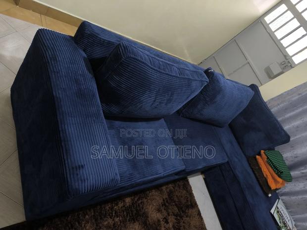 5 Seater L-Seat Sofa + 2 Pouffs (2seater Sofa Bed )