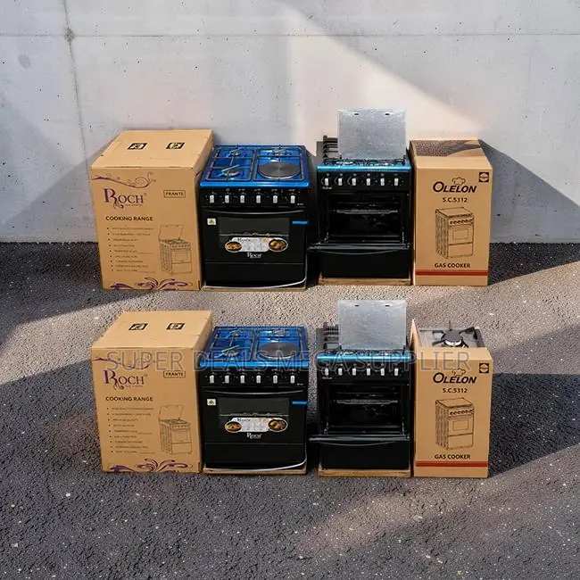 Kitchen Upgrade 4 Gas 3 Gas Burners +1 Electric Free Standing Cooker