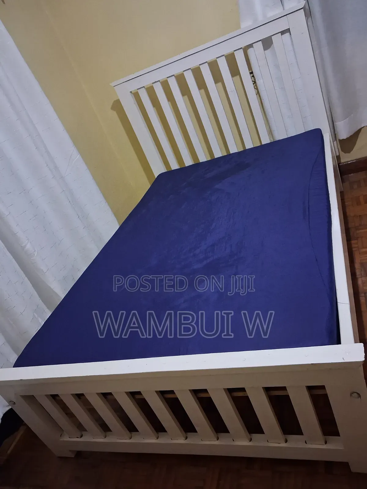 White 4x6 Bed. Used for 1 Year