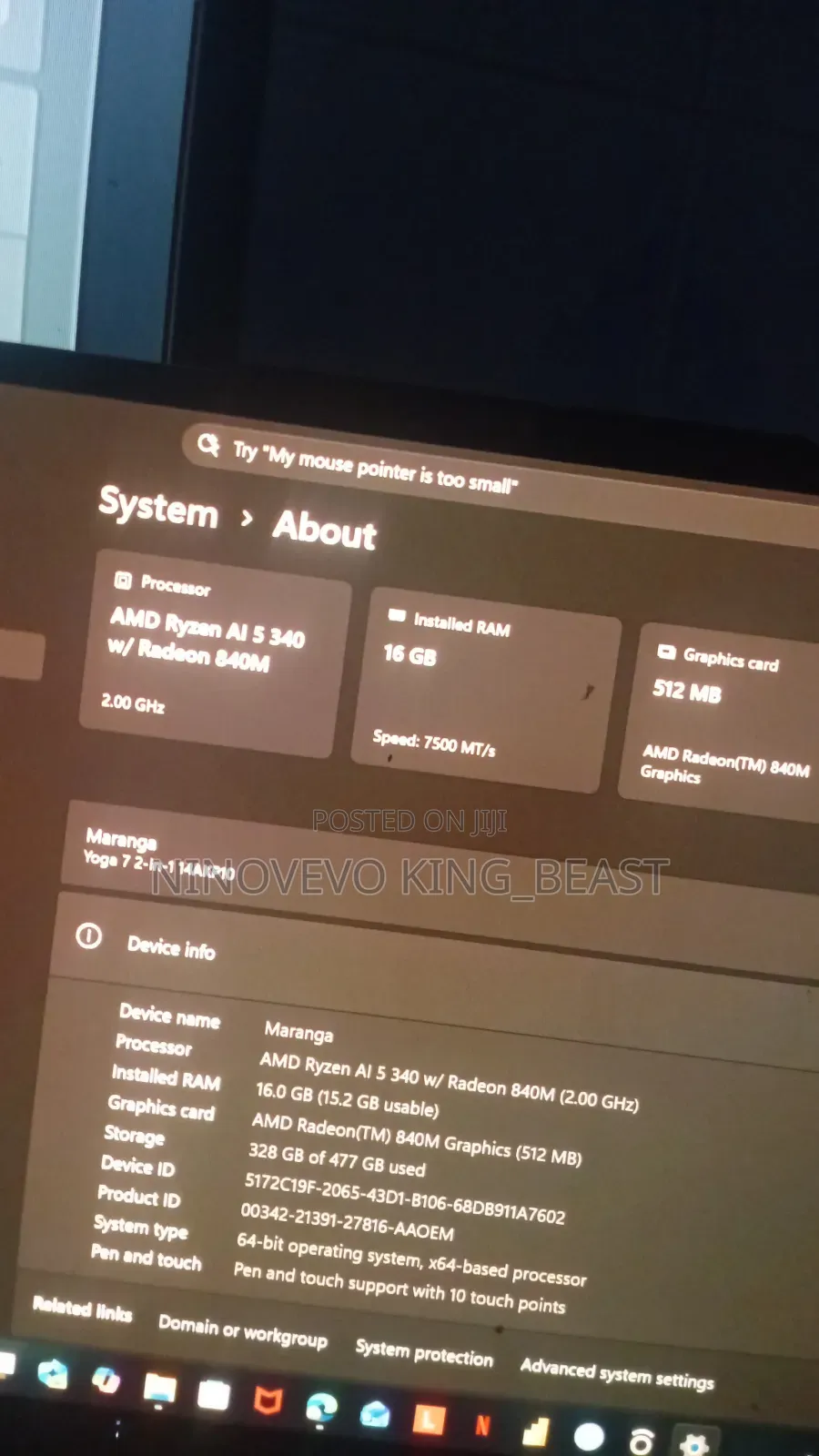 Laptop Lenovo Yoga 7 15ITL5 16GB AMD Ryzen 5 SSD 500GB