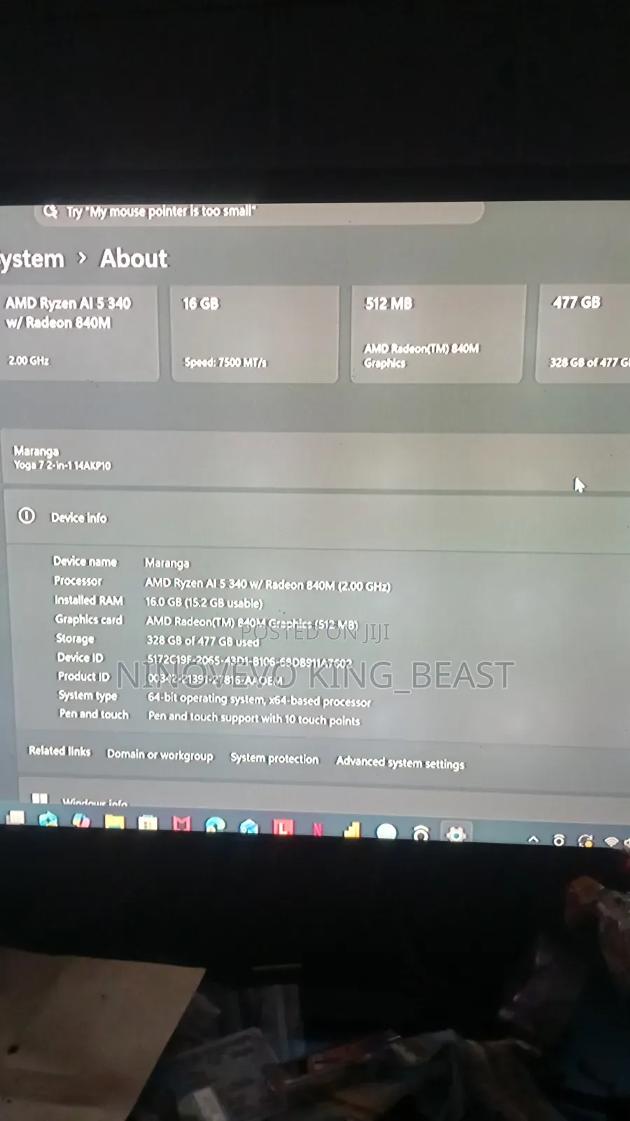 Laptop Lenovo Yoga 7 15ITL5 16GB AMD Ryzen 5 SSD 500GB