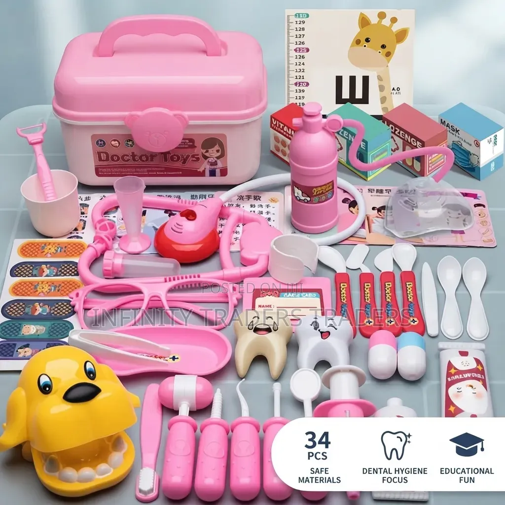 Doctor Playset Medical Kit Contains Children's Injections
