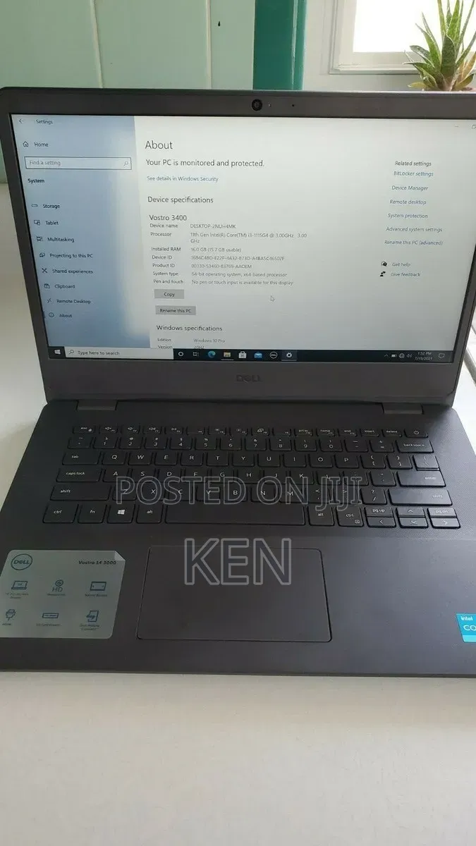 Laptop Dell Vostro 14 3000 8GB Intel Core i3 SSD 256GB
