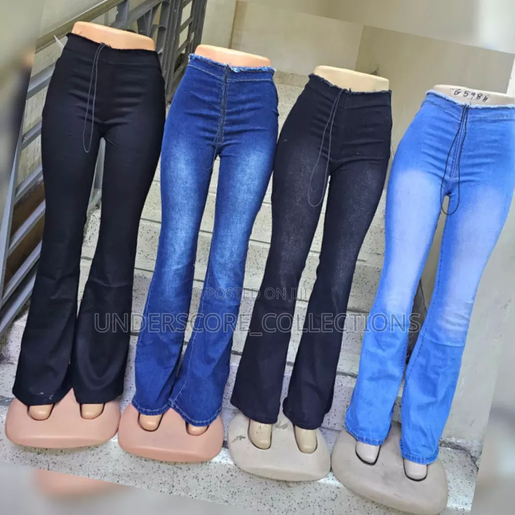 Light-Wash Flare Jeans