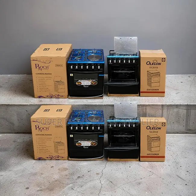 Baking Ready 4 Gas 3 Gas Burners +1 Electric Free Standing Cooker