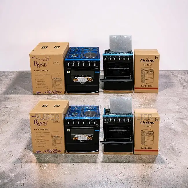 Oven Ready 4 Gas 3 Gas Burners +1 Electric Free Standing Cooker
