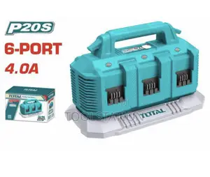 Battery Charger 6 Port for All 20v 2ah/4ah/5ah/6ah Batteries TTFCLI206