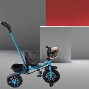 Kids Bike Bicycle Tricycle With Push Handle and Safety Guard Rail