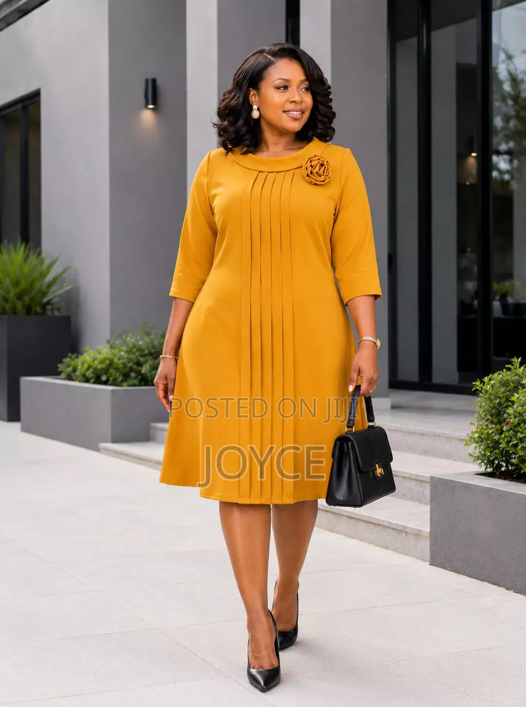 A-Line Dress With Knee Length