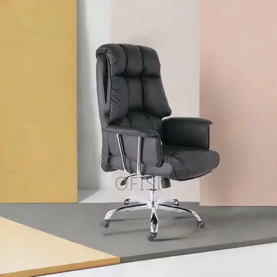 Office Chair; Orthopedic Leather Office Seat