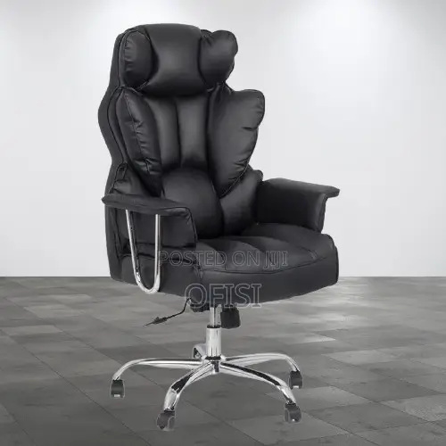 Office Chair; Orthopedic Leather Office Seat