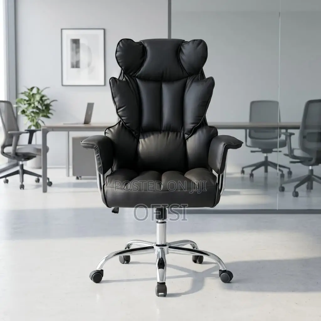 Office Chair; Orthopedic Leather Office Seat
