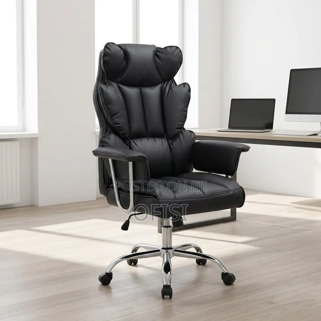 Office Chair; Orthopedic Leather Office Seat