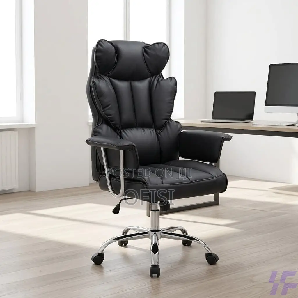 Office Chair; Orthopedic Leather Office Seat